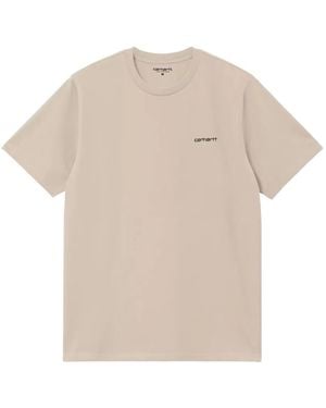Carhartt Script Embroidery T-Shirt - Natural