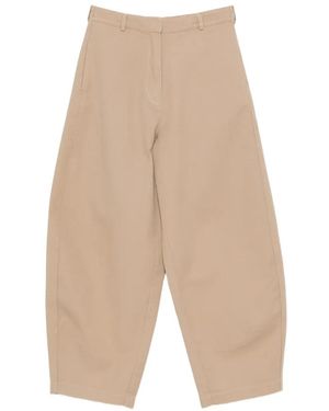 Cordera Pantalones Ajustados Con Cintura Elástica - Blanco
