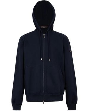 Peserico Zip Hoodie - Blue