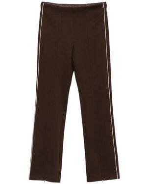 Max Mara Mmlfumetto Side-Stripe Trouses - Brown