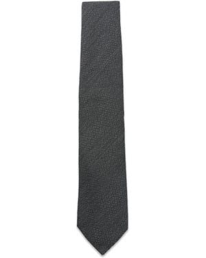 Canali Basket-Weave Tie - White