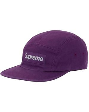 Supreme Logo-Patch Cap - Purple