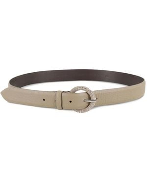 Orciani Leren Riem - Wit