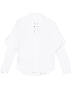 Noir Kei Ninomiya Embellished Shirt - White