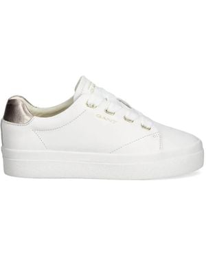GANT Zapatillas Avona Con Cordones Y Logo - Blanco