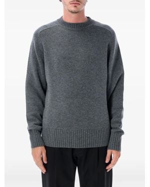 Extreme Cashmere Ordinary Pullover Mit Geripptem Besatz - Grau