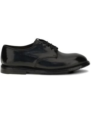 Premiata Polished-Finish Derby Shoes - Black