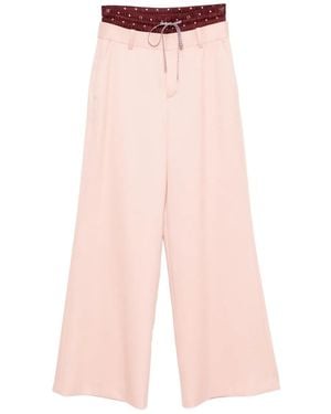 Monse Double Waistband Trousers - Pink