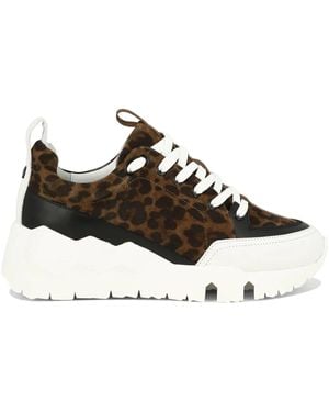 Pierre Hardy Street Life Sneakers mit Leoparden-Print - Braun