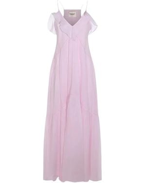 Isabel Marant Maxi Vasma Ruffled Dress - Pink