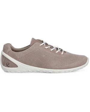 Ecco Biom Lite Perforated Sneakers - Natural