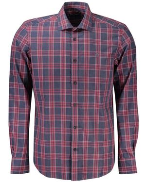 North Sails Chemise En Coton À Carreaux - Purple