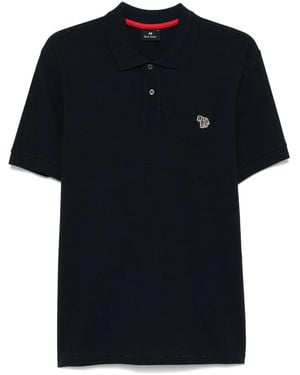 Paul Smith Polo À Patch Zèbre - Noir