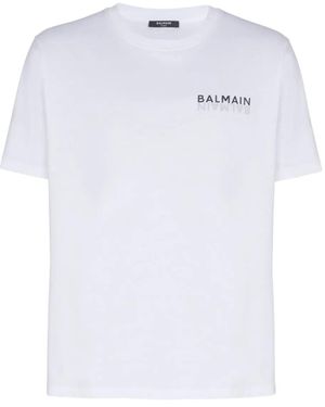 Balmain T-Shirt Con Stampa - Bianco