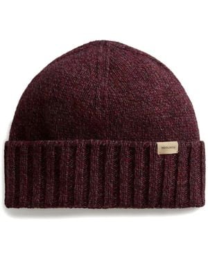 Woolrich リブニット ビーニー - レッド