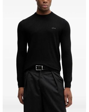 Guess Daniel Logo-Detail Long-Sleeve Jumper - Black