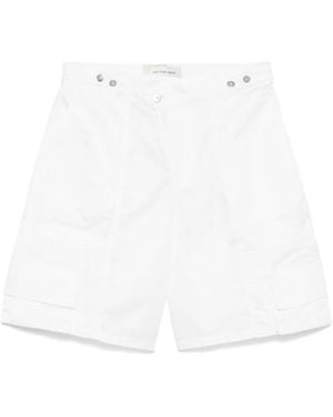 Feng Chen Wang Klassische Cargo-Shorts - Weiß