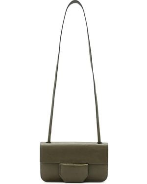 AllSaints Ann Leren Crossbodytas - Naturel