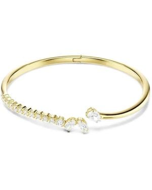 Swarovski Mesmera Crystal-Embellished Open-Cuff Bracelet - Metallic
