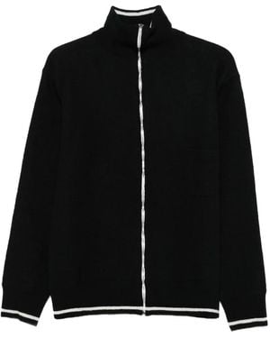 Maison Margiela ジップアップ ハイネック カーディガン - ブラック