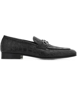 Ferragamo Mokassins Mit Gancini-Detail - Schwarz