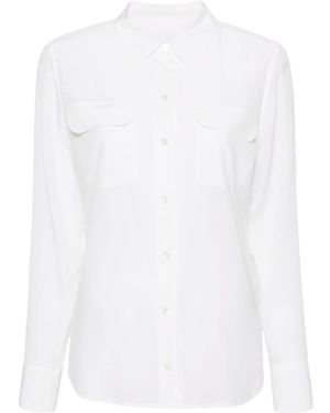 Equipment Signature Silk Shirt - White