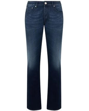 Moorer Five-Pocket Jeans - Blue