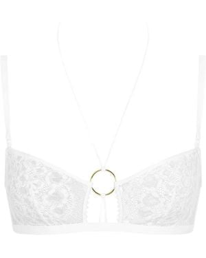 Aubade Illusion Fauve Lace Bra - White