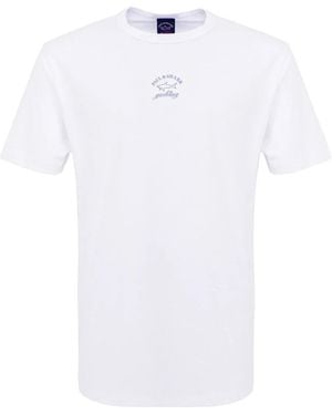 Paul & Shark T-Shirt mit Hai-Print - Weiß