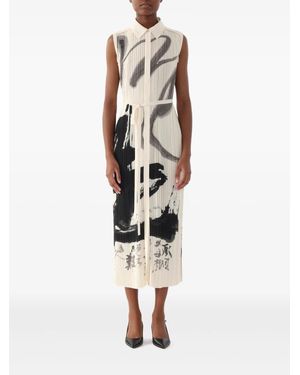 Jason Wu Plissé-Effect Midi Dress - White
