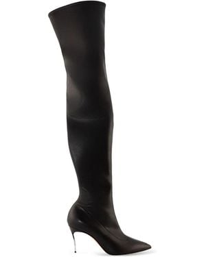 Casadei Botas con tacón stiletto de 80 mm - Negro