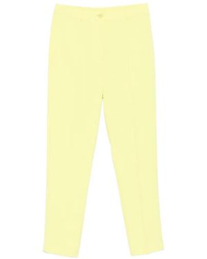 Patrizia Pepe Belt-Loop Pocket Pants - Yellow