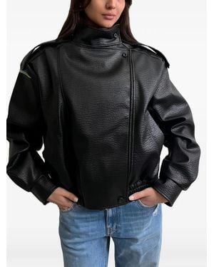 ViCOLO High-Neck Epaulette Jacket - Black