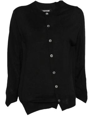 Junya Watanabe Asymmetrischer Cardigan - Schwarz