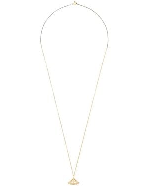 DALILA BARKACHE 18Kt Diamond Cage Necklace - White