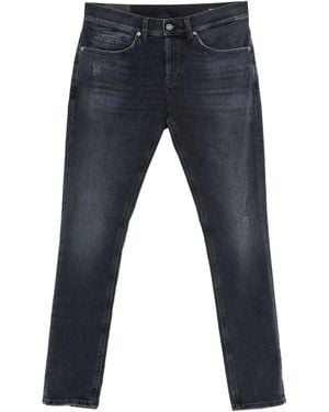 Dondup Distressed-Effect Skinny-Cut Jeans - Blue