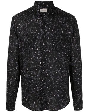 Osklen All-Over Floral-Print Shirt - Black