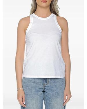 Ecoalf Minden Crew-Neck Cotton Tank Top - White