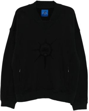 Asics Graphic-Embroidered Sweatshirt - Black