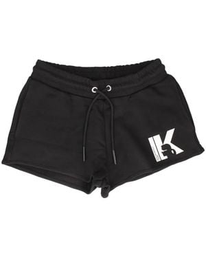 KARL LAGERFELD Drawstring-Waist Shorts - Black
