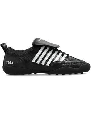 DSquared² Lace-Up Low Top Trainers - Black