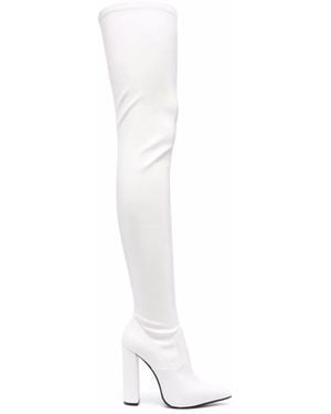 Le Silla Megan サイハイブーツ - ホワイト