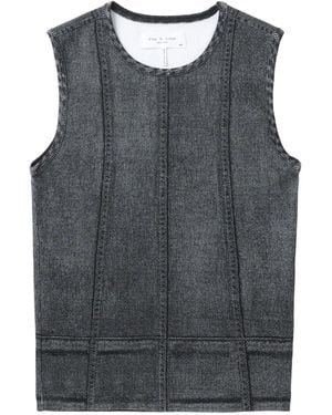 Rag & Bone Miramar Rib Tank Top - Grey