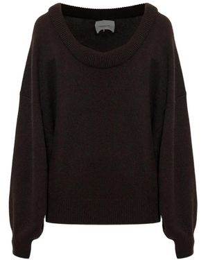 Lisa Yang Jersey Doria Con Hombros Descubiertos - Negro