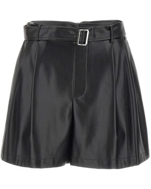Liu Jo Pleated Belt Shorts - Black