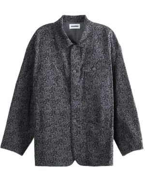 KOZABURO Corduroy Shirt Jacket - Gray