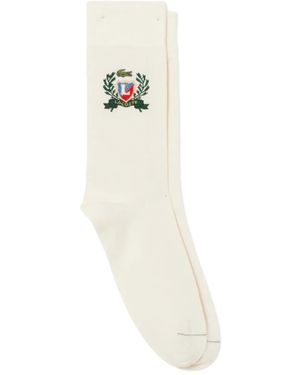Lacoste Socken Mit Logo-Stickerei - Weiß
