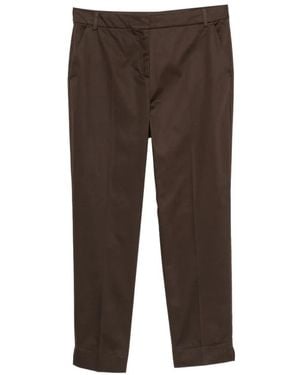 Pennyblack Pressed-Crease Tailored Pants - Brown