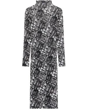 Off-White c/o Virgil Abloh メッシュ マルチロゴドレス - グレー