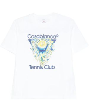 CASABLANCA T-Shirt With Logo - White